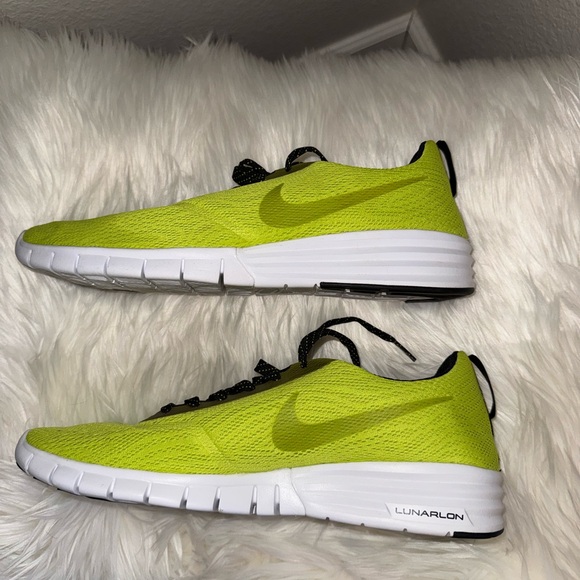 Nike Paul Rodriguez Renew Skate Neon Yellow Shoes men’s size 12 - Picture 4 of 10